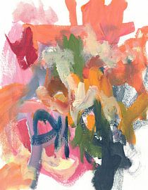 Levendige abstracte penseelstreken van Lori Ann Folz