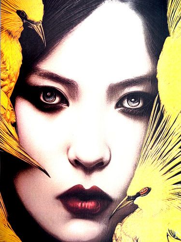 Mystiek Vogelvrouw Transformatie Mysterieus