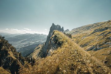 Magnifique Saxerlücke dans la chaîne de l'Alpstein sur Besa Art