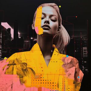 Bunte Neon-Collage