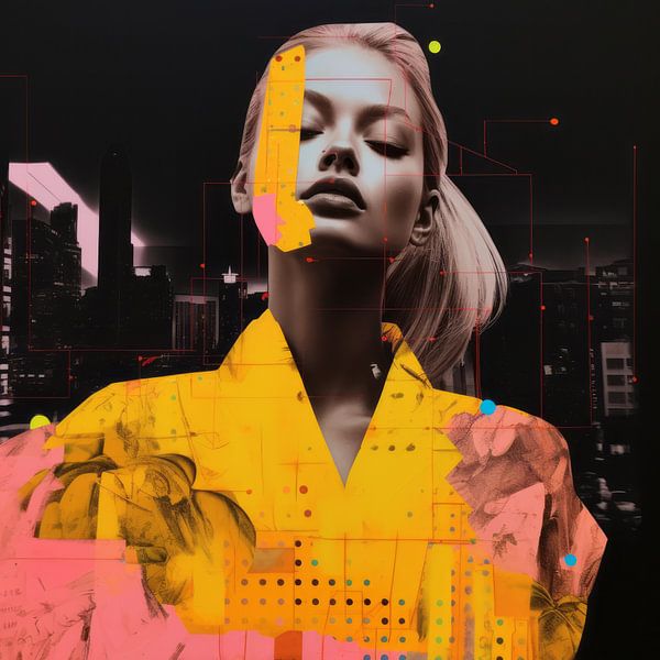 Bunte Neon-Collage von Studio Allee