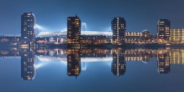 Feyenoord Stadion "De Kuip" Reflectie 2017 in Rotterdam van MS Fotografie | Marc van der Stelt