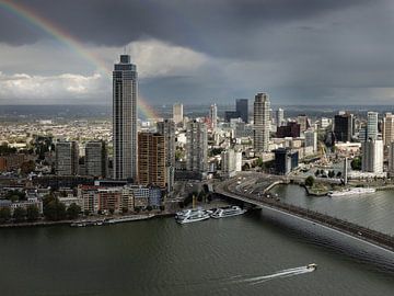 Rotterdam - City view - Skyline Rotterdam - Rainbow - Marja Suur (5) by Marja Suur