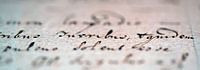 Old handwriting
