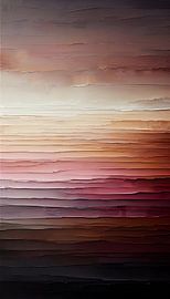 Braun-rosa Sonnenuntergang – Abstrakt