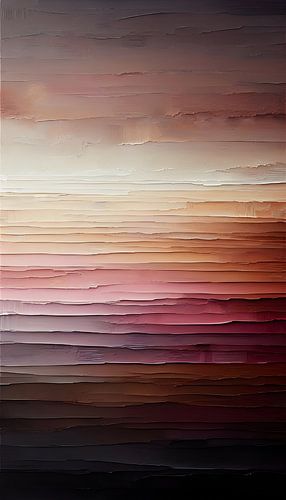 Bruin Roze Zonsondergang Abstract