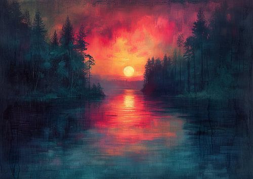 Réflexions silencieuses sur le cramoisi