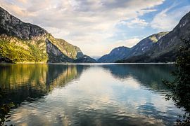 Serene beauty of Sandvinvatnet: Golden Hour from Odda by Be More Outdoor