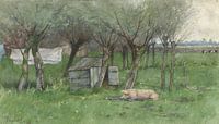 Boerenerf met liggend varken, Nicolaas Bastert van Meesterlijcke Meesters thumbnail
