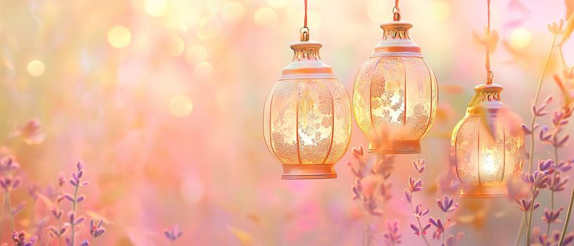 Magische lichtjes in de lente van Poster Art Shop