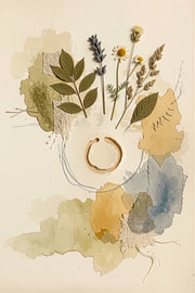 Botanical Mixed Media Collage by Markus Gann