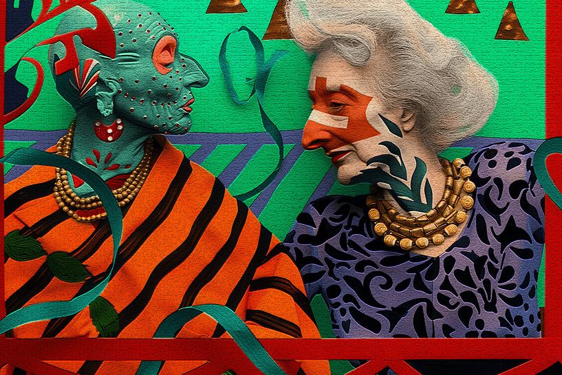 Pop art-paradis oiseaux de paradis par Ton Kuijpers