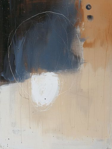 Modern abstract in wabi-sabi stijl