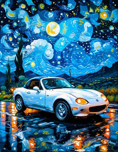 Mazda Miata Starry Night by MIROKKU
