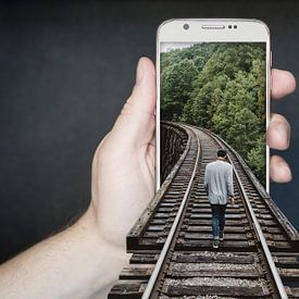 Smartphone-Tunnel sur Judith Robben