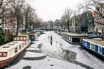 Winter scene in Amsterdam by Brian Sweet