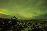 Nordlicht über Island von Leon Eikenaar Miniaturansicht