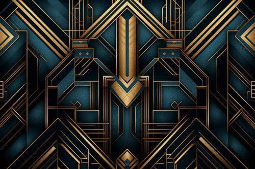 Donker Art Deco Patroon