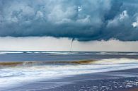 Wasserfontäne über dem Meer von Yanuschka | Fotografie Noordwijk Miniaturansicht