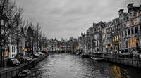 Grachten Amsterdam van Johnny van der Leelie thumbnail
