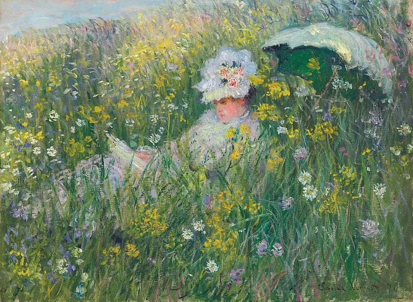 Auf der Wiese, Claude Monet von Bridgeman Masters