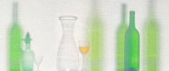 Glass on canvas in a Mediterranean atmosphere