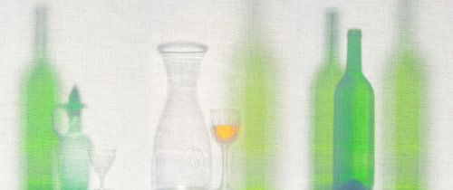 Glas auf Leinwand in mediterraner Atmosphäre