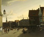 The Dam at Amsterdam, Gerrit Berckheyde by Masterful Masters thumbnail