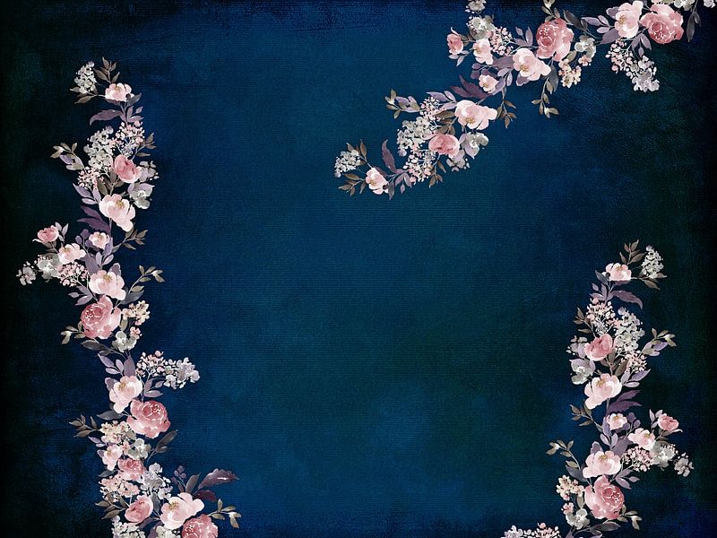 My Rose Garden  Blue by Monika Strigel