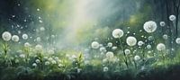 Dandelion flower art