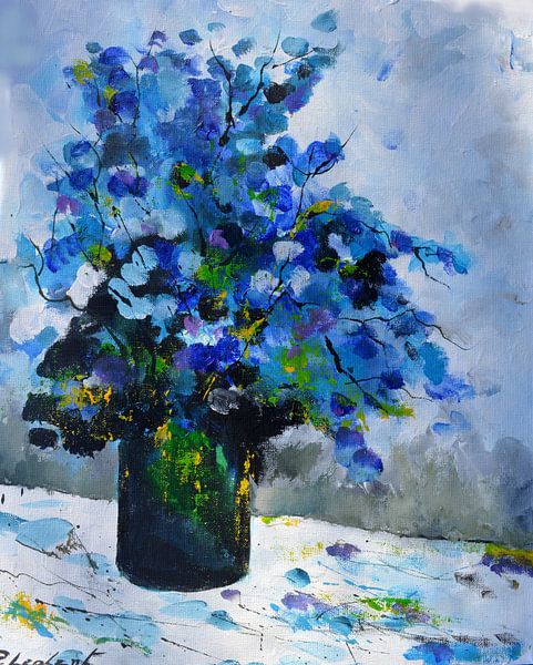 Blue still life by pol ledent