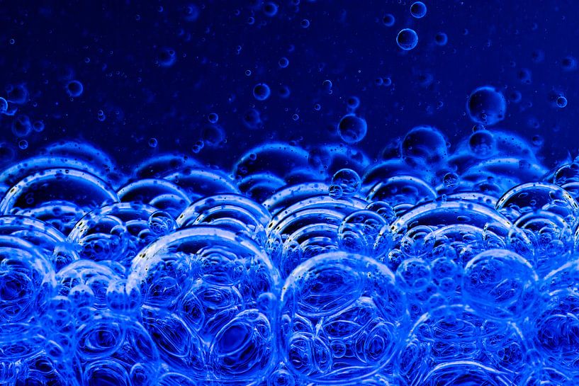Liquid with bubbles by Peter van den Berg