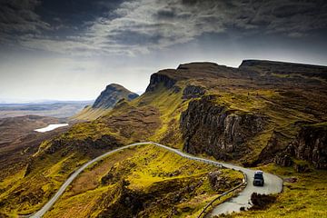 Aerial view of the Quiraing on the Isle of Skye in Scotland by gaps photography