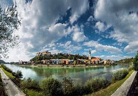 Burghausen an der Salzach von altmodern