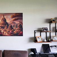 Photo de nos clients: Heure d'or à Borobudur par Jeroen Kleiberg, sur ArtFrame