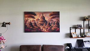 Goldene Stunde am Borobudur