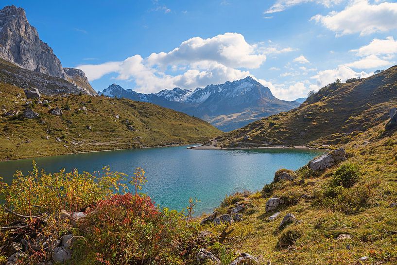 mountain lake Partnunsee, Prattigau landscape grisons, by SusaZoom