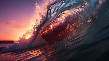 vagues tropicales océan sur PixelPrestige