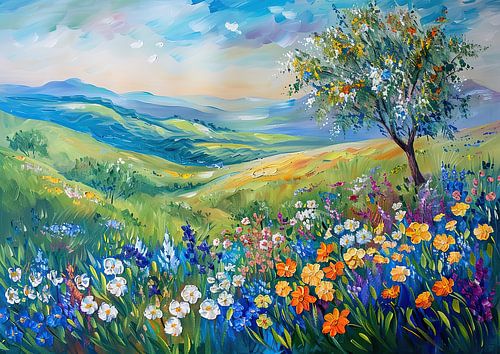 Malen von Landschaften und Ansichten