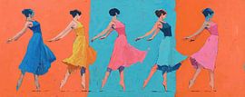 Dance Women | Joyful Movement of Colors von Wunderbare Kunst