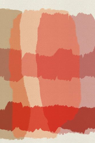 Moderne kleurrijke abstracte vormen in warme kleuren