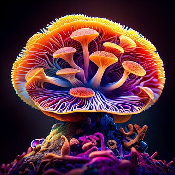 Diepzee paddenstoel organisme