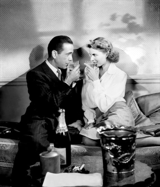 Humphrey Bogart and Ingrid Bergman in Casablanca, 1943 by Bridgeman Images
