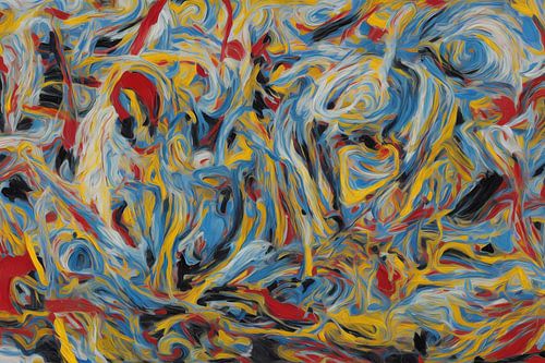 Kleurrijke abstracte lijnpatronen