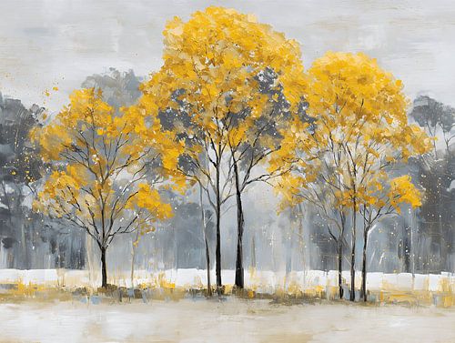 Forêt d'automne dorée