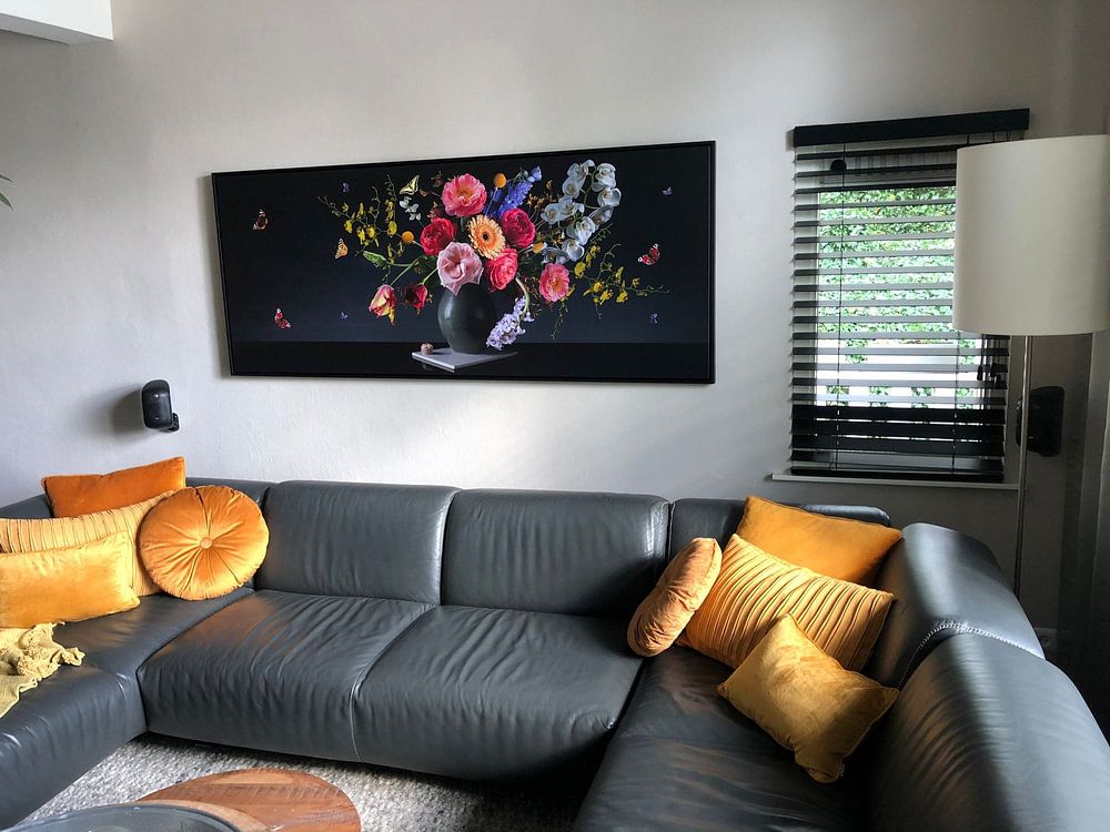 Panorama flower still life / flower painting  by Fine Art Flower - Artist Sander van Laar 