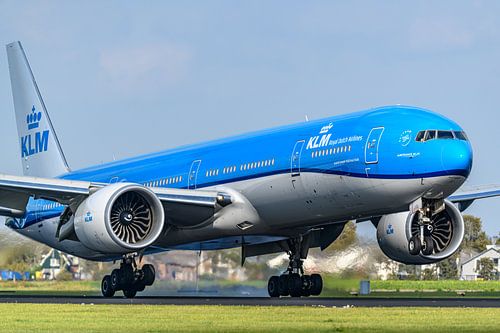 KLM Boeing 777-300 passagiersvliegtuig.