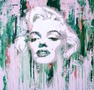 Marilyn Monroe Abstrakt Green Pop Art von Felix von Altersheim Miniaturansicht