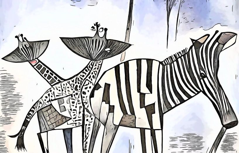 On safari in Africa, motif 9 by zam art