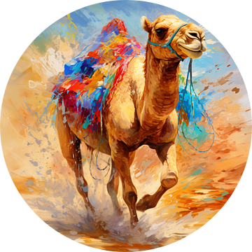 Sahara Cameel: Vrijheid Canvas van Surreal Media
